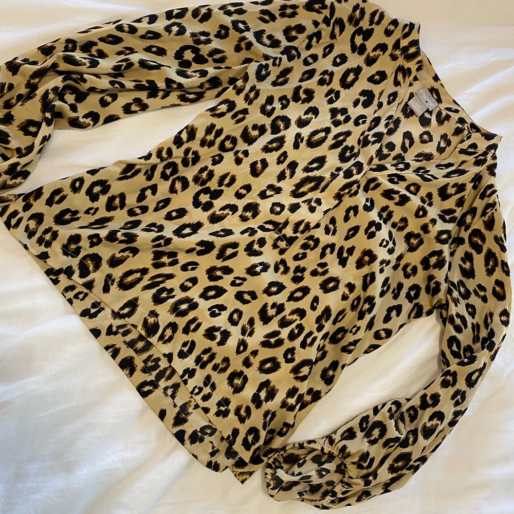 Chico’s Leopard Print Blouse